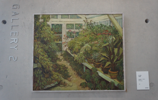 《庐山花房》70×60cm 布面油彩 1980
《庐山花房》70×60cm 布面油彩 1980