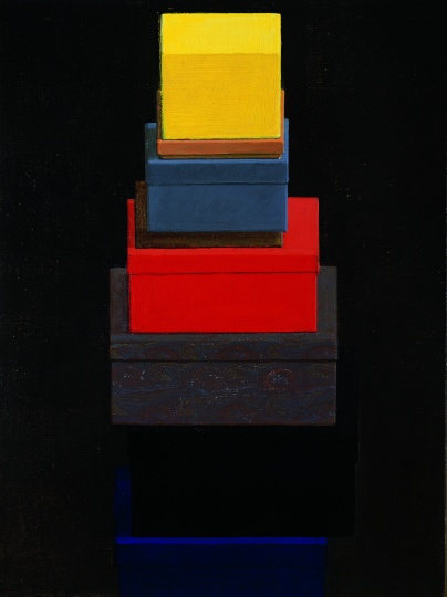 《盒子上的盒子》60x45cm 布面丙烯 2007
《盒子上的盒子》60x45cm 布面丙烯 2007