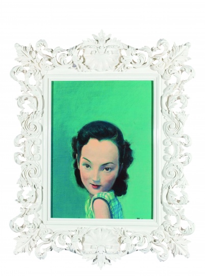 《周璇》 60×45cm 布面油画 2003
《周璇》 60×45cm 布面油画 2003