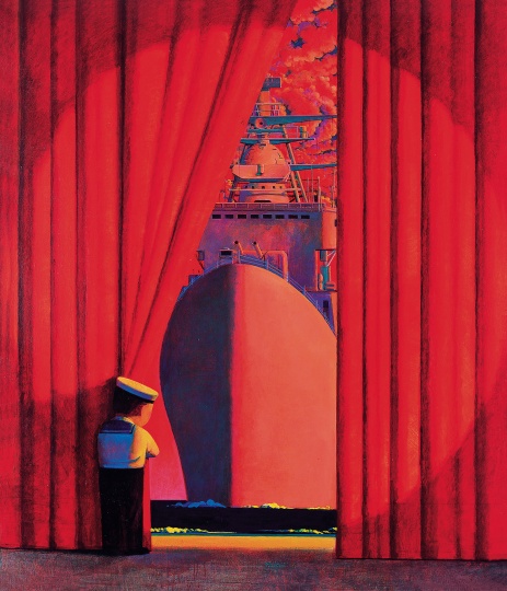 《旗舰3号》120x140cm 布面丙烯油彩 1997
《旗舰3号》120x140cm 布面丙烯油彩 1997