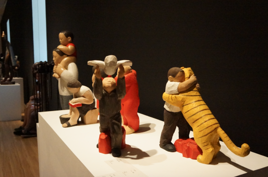 任俊华 木雕作品展览现场 任俊华 木雕作品展览现场