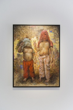 Leslie de Chavez 《subjugating the nuclear》100×80cm 布面油画
Leslie de Chavez 《subjugating the nuclear》100×80cm 布面油画