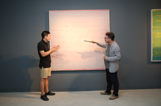 艺术家孙策与策展人夏可君
艺术家孙策与策展人夏可君