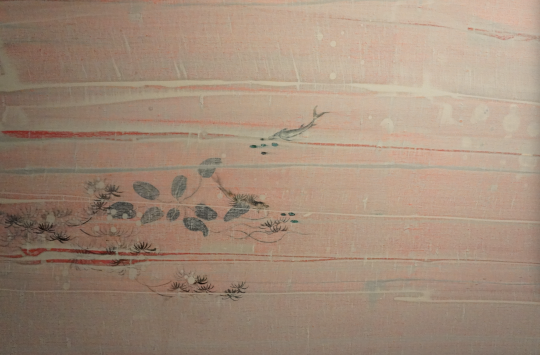 《空白78号》(局部)170x170cm 布面油画 2016,艺术家留出了传统绘画中的鱼,在引导观众对空间的体验。
《空白78号》(局部)170x170cm 布面油画 2016,艺术家留出了传统绘画中的鱼,在引导观众对空间的体验。