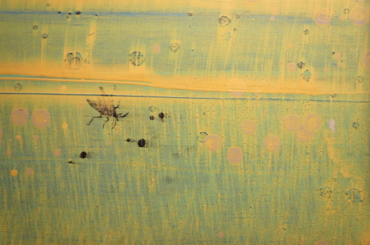 《空白73号》(局部)152x150cm 布面油画 2015,画面中的细节,无论具象与否,都是艺术家关于空间述说留下的线索。
《空白73号》(局部)152x150cm 布面油画 2015,画面中的细节,无论具象与否,都是艺术家关于空间述说留下的线索。