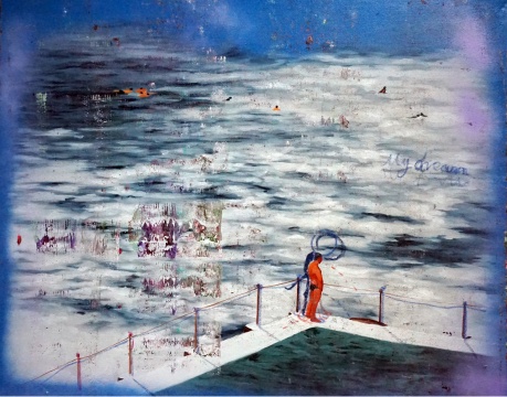 张钊瀛 《高潮中的人》 80×100cm 布面油彩 2016
张钊瀛 《高潮中的人》 80×100cm 布面油彩 2016