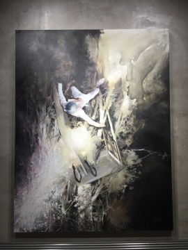刘海辰 《坠落》 205×180cm 布面油画 2016
