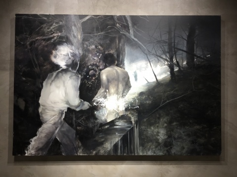 刘海辰 《暗与长》 160×220cm 布面油画 2016
