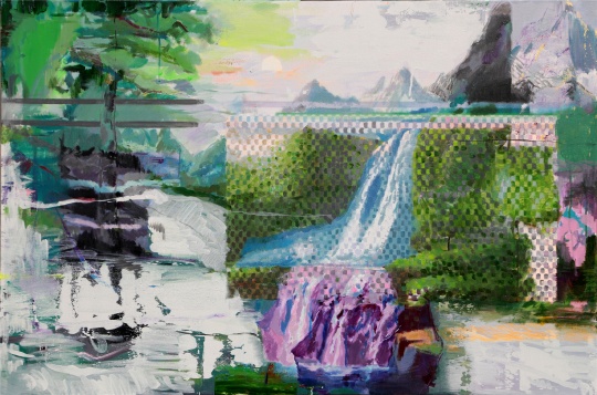 《被消费后的本土风景之四》 布面油彩 120x80cm 2014
《被消费后的本土风景之四》 布面油彩 120x80cm 2014