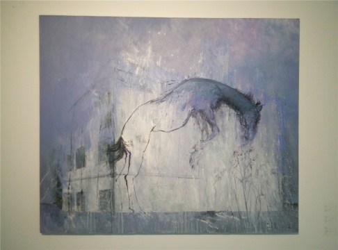 黄立言 《沉默的镜像》 175×215cm 布面油画 2012
黄立言 《沉默的镜像》 175×215cm 布面油画 2012