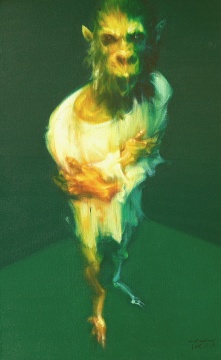 《身体的图像、我自己》 130×80cm 布面油画 2007 《身体的图像、我自己》 130×80cm 布面油画 2007