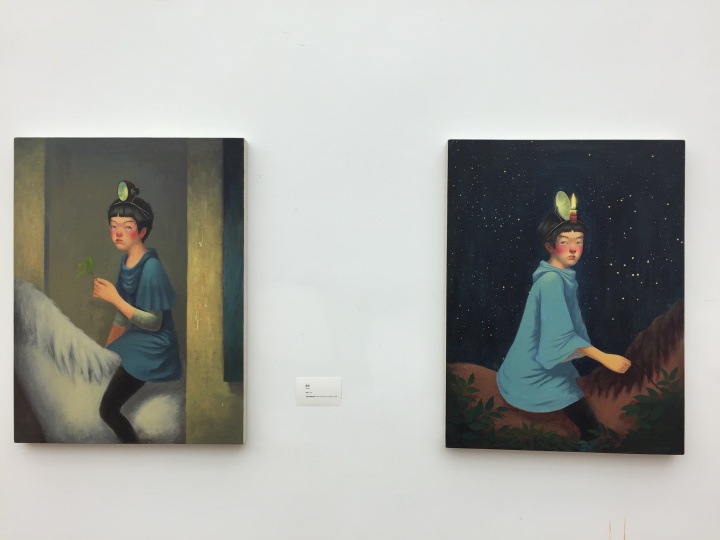 李璟《重游》 80×60cm 布面丙烯和油画 2016、《微光》80×60cm 布面丙烯和油画 2016
李璟《重游》 80×60cm 布面丙烯和油画 2016、《微光》80×60cm 布面丙烯和油画 2016