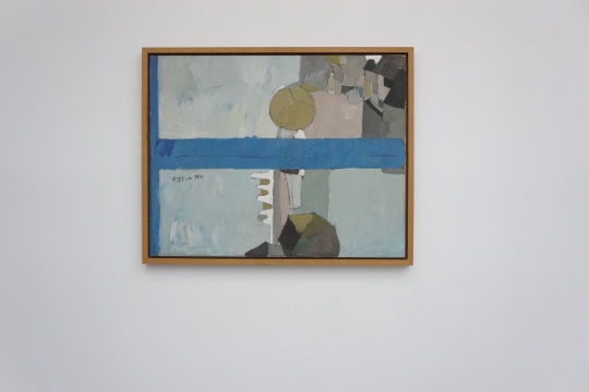 《雨中的街》 940×740cm 布面油画 1981
《雨中的街》 940×740cm 布面油画 1981