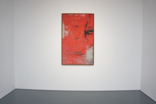 《Red beijing image》145×89.3cm 布面综合材料 1990
《Red beijing image》145×89.3cm 布面综合材料 1990