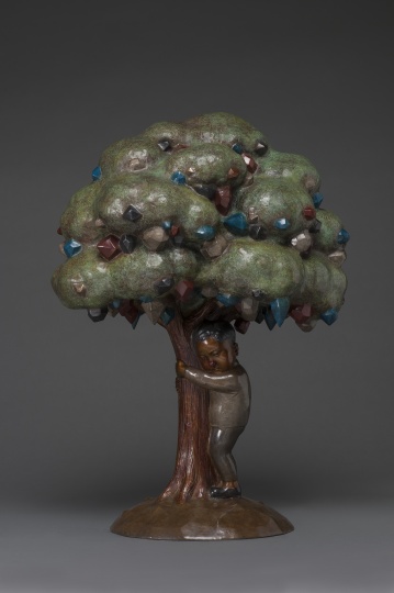 《幸福树》 56×50×78cm 青铜化学着色 2016
《幸福树》 56×50×78cm 青铜化学着色 2016