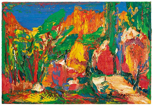 尹朝阳 《晴山》 90×130cm 布面油画 2016 玉兰堂参展作品
尹朝阳 《晴山》 90×130cm 布面油画 2016 玉兰堂参展作品