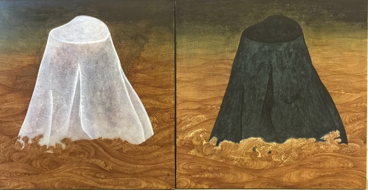 郝建涛 《混沄之往 No.2016.2》 100×100cm×2 布面综合材料 2016
郝建涛 《混沄之往 No.2016.2》 100×100cm×2 布面综合材料 2016