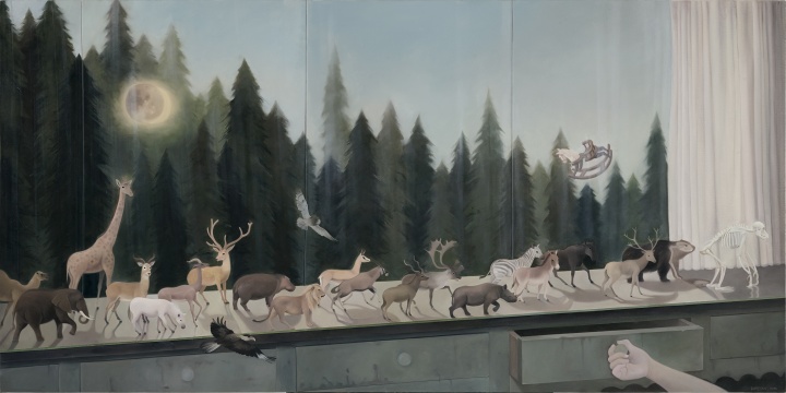 杜沛骏 《不同的世界No.2》 100×200cm 布面油画 2016
杜沛骏 《不同的世界No.2》 100×200cm 布面油画 2016