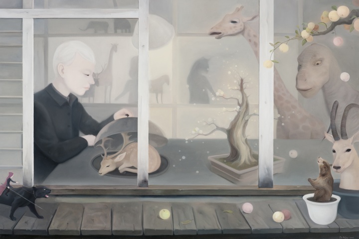 杜沛骏 《世界观》 100×150cm 布面油画 2016
杜沛骏 《世界观》 100×150cm 布面油画 2016