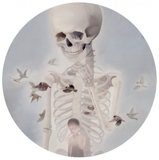 杜沛骏 《关于我的思考No.2》 D.100cm 布面油画 2016
杜沛骏 《关于我的思考No.2》 D.100cm 布面油画 2016