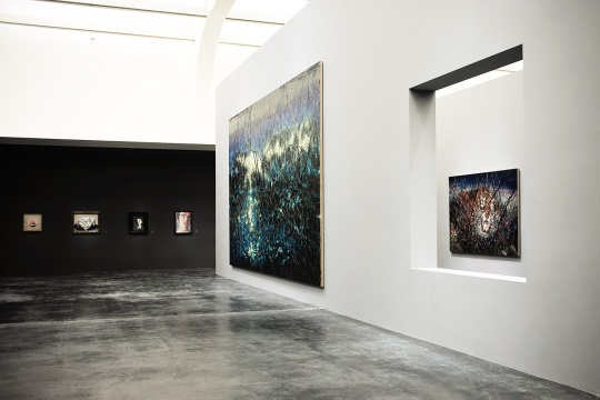“曾梵志:散步”展览现场
“曾梵志:散步”展览现场