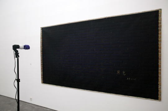 展览展出了张慧的作品《我过去的情人变老了》 67×301cm 布面丙烯 2008
