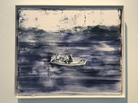 《无桨之舟》50 x 60 cm 布面油画 2016
《无桨之舟》50 x 60 cm 布面油画 2016
