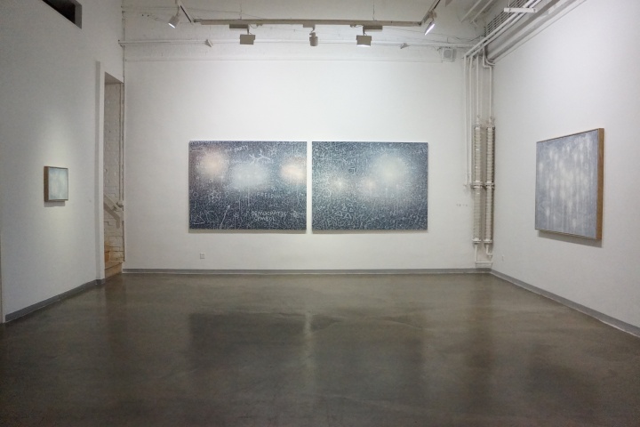 2016年桥舍画廊“界限界线”展览现场
2016年桥舍画廊“界限界线”展览现场