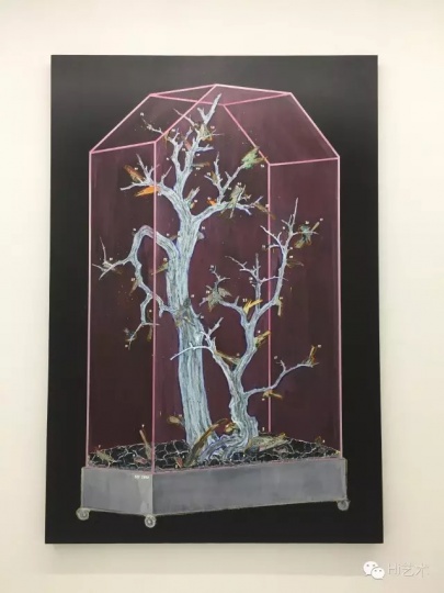 倪有鱼 《反色碑》 220×150cm 布面综合材料 2016
倪有鱼 《反色碑》 220×150cm 布面综合材料 2016