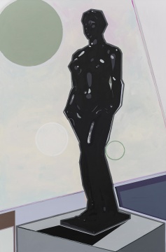 《黑美人》300x200cm 布面丙烯 2016
《黑美人》300x200cm 布面丙烯 2016