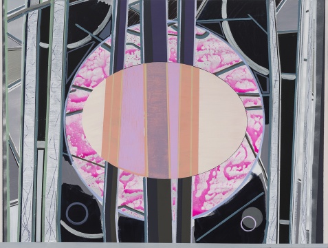 《粉圆》150x200cm 布面丙烯 2016
《粉圆》150x200cm 布面丙烯 2016