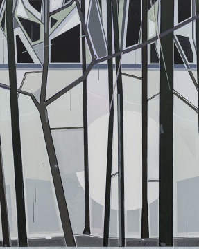 《白月》250x200cm 布面丙烯 2016
《白月》250x200cm 布面丙烯 2016
