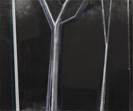 《夜树》50x60cm 布面丙烯 2016
