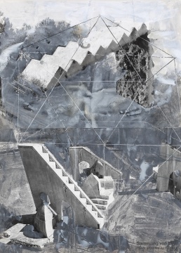 《共济的历史》 121.5×88cm 照片、拼贴画、涂有丙烯的纸片和纸板 2002-2008
《共济的历史》 121.5×88cm 照片、拼贴画、涂有丙烯的纸片和纸板 2002-2008