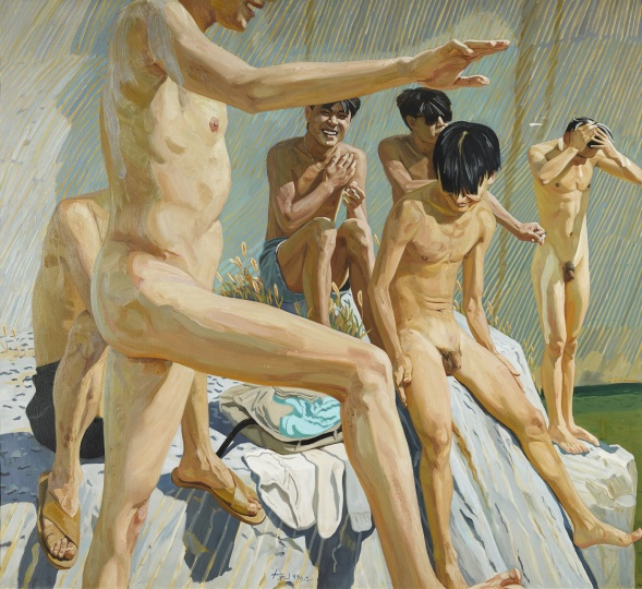 刘小东 《阳光普照》 180x195cm 布面油画 1990
成交价: 1808万港元(香港苏富比2016现当代亚洲艺术晚间拍卖)
刘小东 《阳光普照》 180x195cm 布面油画 1990
成交价: 1808万港元(香港苏富比2016现当代亚洲艺术晚间拍卖)