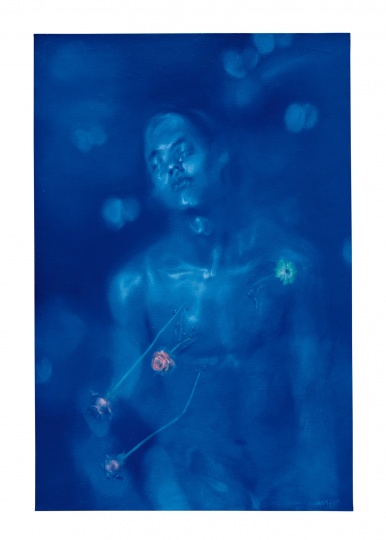 谢南星《作为圣塞巴斯蒂安的自画像 》117.5×77.5cm 1997
成交价:HKD 1,475,000 保利香港2016年秋季拍卖会
谢南星《作为圣塞巴斯蒂安的自画像 》117.5×77.5cm 1997
成交价:HKD 1,475,000 保利香港2016年秋季拍卖会