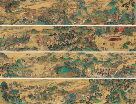 《元人秋猎图》59×1240cm 设色纸本手卷 约明代
《元人秋猎图》59×1240cm 设色纸本手卷 约明代