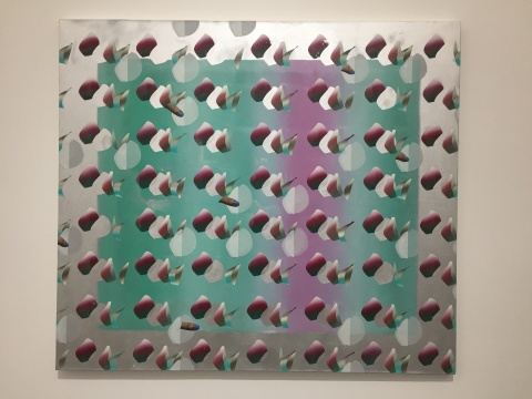 张月薇 《瓣码》 140×160cm 布面油画，喷漆 2016
