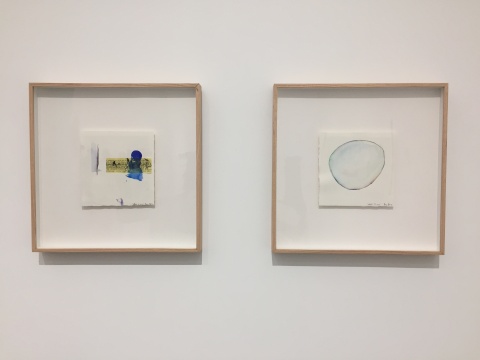 冯冰伊 《你一生的故事及其他1：我看见了》 20×20cm×2 纸本水彩 2015
