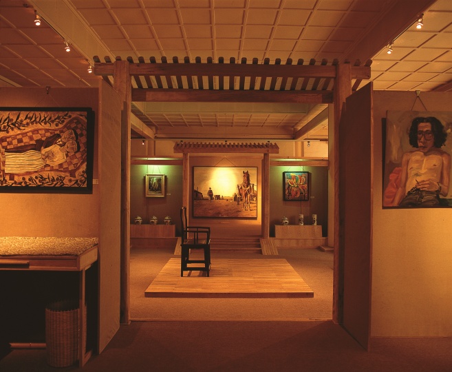 90年代初“世纪艺苑”画廊展厅
90年代初“世纪艺苑”画廊展厅