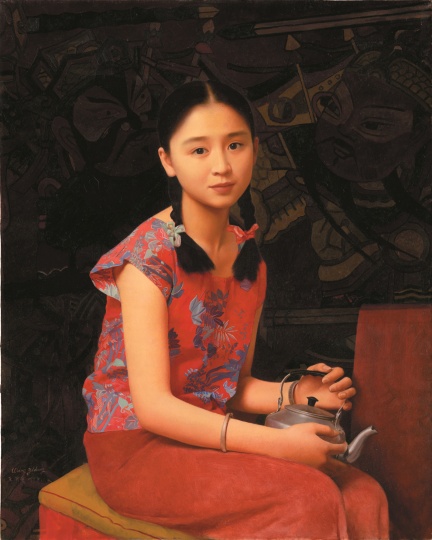 王沂东 《花儿》 100×80cm 布面油画 1994
王沂东 《花儿》 100×80cm 布面油画 1994