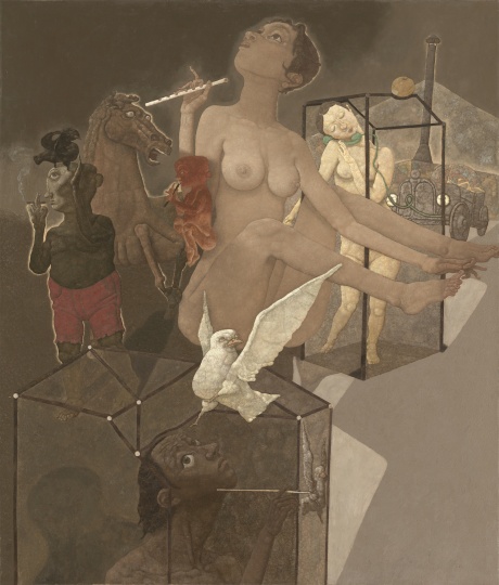 曹力 《喧嚣远去》 布面油画 135x115cm 1995
曹力 《喧嚣远去》 布面油画 135x115cm 1995
