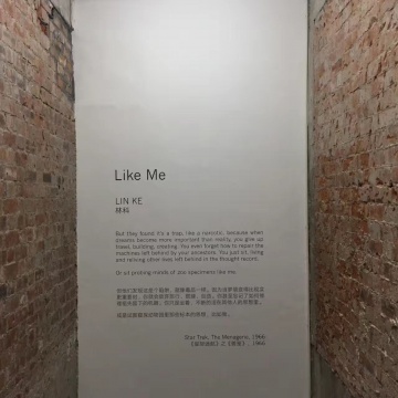  

展览“扉页”，正对画廊入口
