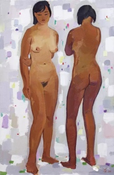 
吴冠中 《姐妹（人体）》 92×60cm 布面油画 1990

成交价：1265万元，由858号牌竞得

