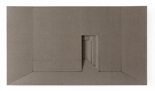 蔡磊 《给我一个空—之间》248×140×8cm 画布  2016
