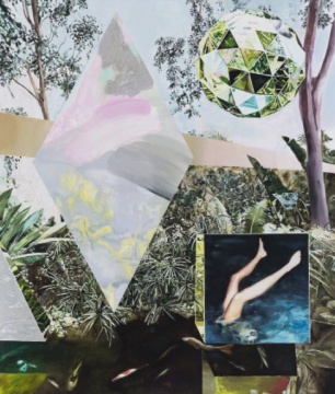 苑瑗《支流》130x150cm 木板油画 2015
苑瑗《支流》130x150cm 木板油画 2015