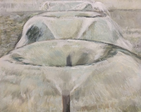丁辉 《喷泉》83x100cm  布面油画  2015

