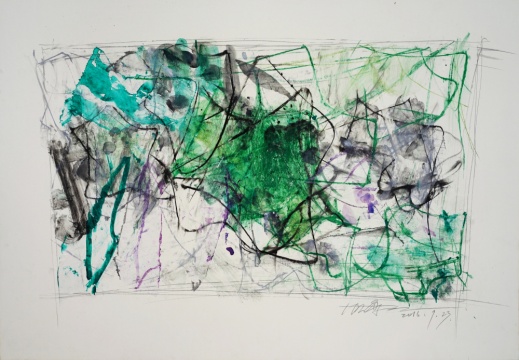 《山水赋NO27》46.5X75CM 卡纸上色粉、水彩、铅笔及蜡纸拼贴等 2016
《山水赋NO27》46.5X75CM 卡纸上色粉、水彩、铅笔及蜡纸拼贴等 2016
