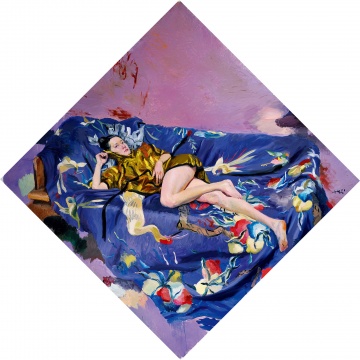 刘小东 《蓝色桃子》 282×282cm 布面油画 2011

成交价：446.2万元

 

部分明星艺术家成交状况：
