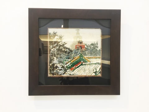庞均 《白塔积雪》 46.4×51.4cm 油画 1978
庞均 《白塔积雪》 46.4×51.4cm 油画 1978